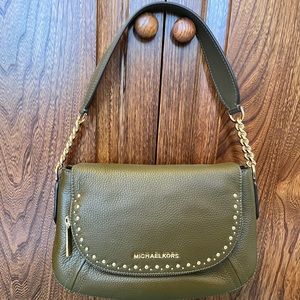 NWT Michael Kors Aria convertible studded Shoulder bag